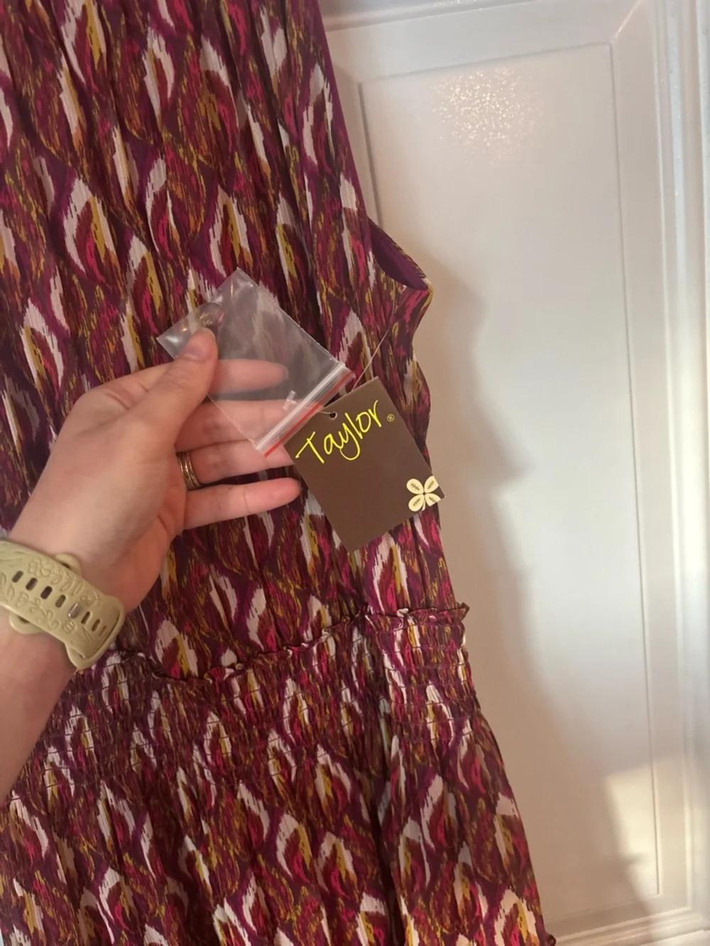 Taylor Red Multi-Print Halter Maxi Dress - Picture 6 of 9